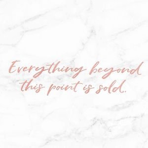 Sold beyond this point